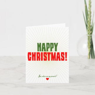 Glückliches Weihnachten - jetzt, wo meine