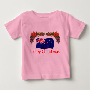 Glückliches Weihnachten Neuseelands Baby T-shirt
