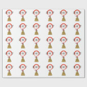 Glückliches Weihnachten Sankt Buddha Geschenkpapier (Flach)