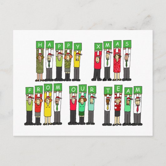 Glückliches Weihnachten von unserem Team (Vorderseite)