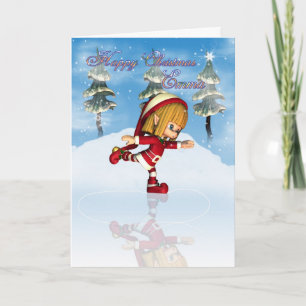 Glückliches Weihnachtenemmas Moonies Süsse Feiertagskarte