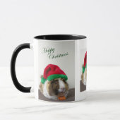 Glückliches Weihnachtsmeerschweinchen-Tasse Tasse (Links)