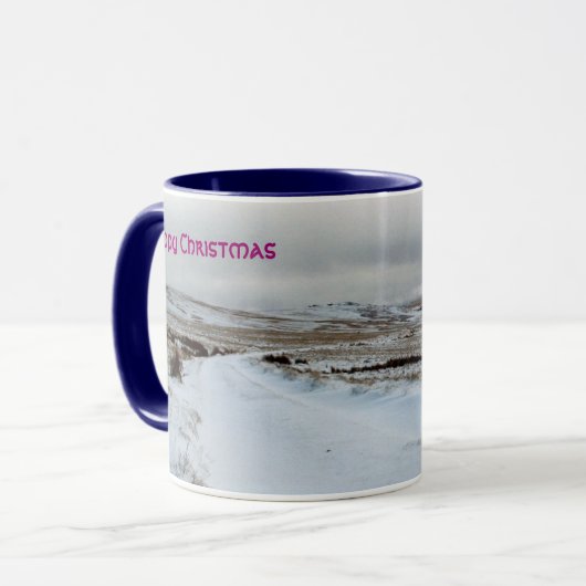 Glückliches WeihnachtsTasse Tasse (Vorderseite Links)