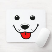 Glückliches Welpen-Gesicht Mousepad (Mit Mouse)