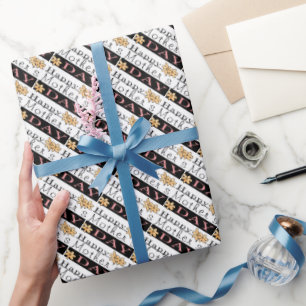 Glückliches Wortkunst-Packpapier der Mutter Tages Geschenkpapier