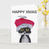 GLÜCKLICHES XMAS KARTE (Gelbe Blume)