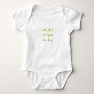 Glückliches Yoga-Baby-Bio Bodysuit Baby Strampler