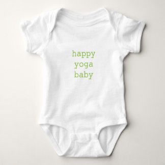 Glückliches Yoga-Baby-Bio Bodysuit Baby Strampler