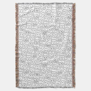 Glückliches Zahn-Muster Decke