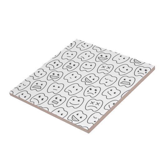 Glückliches Zahn-Muster Fliese (Seite)