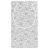 Glückliches Zahn-Muster Kleine Geschenktüte (Rückseite)