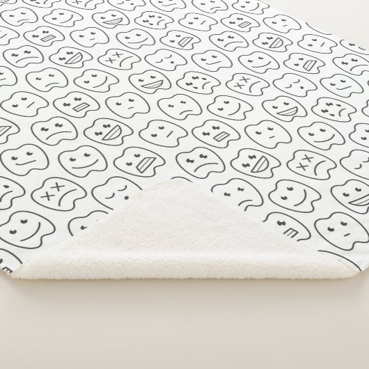 Glückliches Zahn-Muster Sherpadecke (3/4)