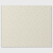 Glückliches Zahn-Pastellmuster Geschenkpapier (Flach)