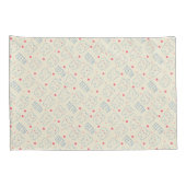 Glückliches Zahn-Pastellmuster Kissenbezug (Rückseite-Rechts)