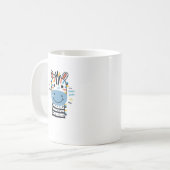 Glückliches Zebra Kaffeetasse (Vorderseite Links)
