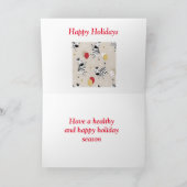 Glückliches Zebra-Weihnachten Karte (Innenseite)