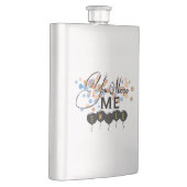 Glückliches Zitat mit Ballons - Du hast mich zum L Flachmann (Rechts)