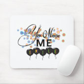 Glückliches Zitat mit Ballons - Du hast mich zum L Mousepad (Mit Mouse)