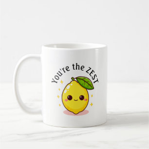 Glückliches Zitronen Du bist die Zitrus-Personaliz Kaffeetasse