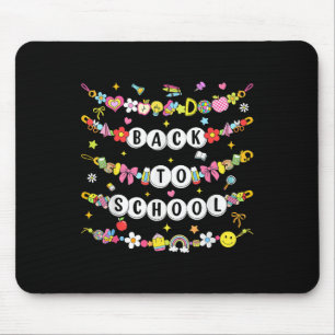 Glückliches Zurück zur Schule Armband Erster Schul Mousepad