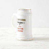 GLÜCKLICHKEIT BIERGLAS (Vorderseite Links)