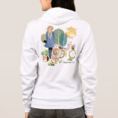 GLÜCKLICHKEIT IST Chow Corgi - weiße BACK & FRONT Hoodie (Rückseite)