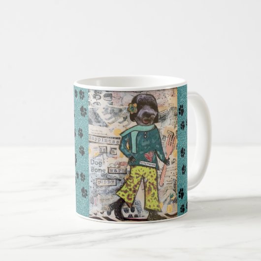 GLÜCKLICHKEIT IST EINE WARME PUPPENTasse Kaffeetasse (VorderseiteRechts)