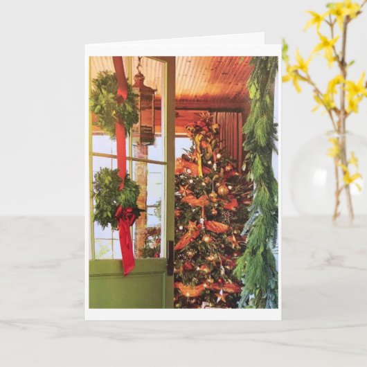 GLÜCKLICHKEIT UND DIE SCHÖNE ZEIT DES JAHRES KARTE (Gelbe Blume)