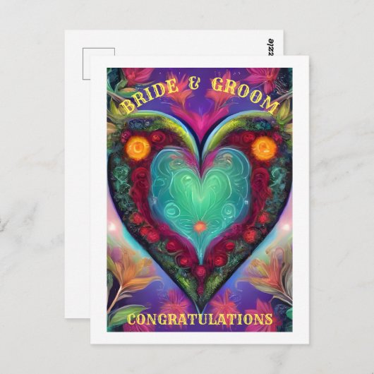 GLÜCKLICHKEIT UND GRUPPE POSTKARTE (Vorne/Hinten)