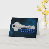 GLÜCKLICHKEITEN - SCHLÜSSEL ZUM ERFOLG KARTE (Gelbe Blume)