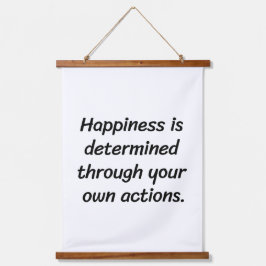 Glücklichkeits-Holz-Topped-Wandteppiche Wandteppich Mit Holzrahmen