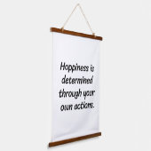 Glücklichkeits-Holz-Topped-Wandteppiche Wandteppich Mit Holzrahmen (Gewinkelt)