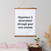 Glücklichkeits-Holz-Topped-Wandteppiche Wandteppich Mit Holzrahmen (Schlafzimmer)