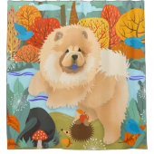 GLÜCKLICHKEITSBLUEBIRDS KLEINER Stoffvorhang Duschvorhang (Vorderseite)