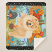 GLÜCKLICHKEITSBLUEBIRDS Sherpa-Decke Sherpadecke (Vorderseite)