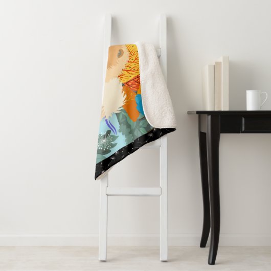 GLÜCKLICHKEITSBLUEBIRDS Sherpa-Decke Sherpadecke (Beispiel)