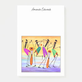 Glücklichsein nach der Veröffentlichung Post-it Klebezettel