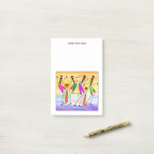 Glücklichsein nach der Veröffentlichung Post-it Klebezettel (Auf Schreibtisch)