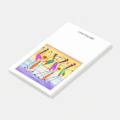 Glücklichsein nach der Veröffentlichung Post-it Klebezettel (angewinkelt)