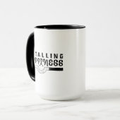 Glücklichsein und glückliches Leben Tasse (Vorderseite Links)