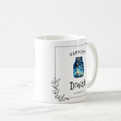 Glücklichste Diwali Aquarellsterne individuell anp Kaffeetasse (VorderseiteRechts)