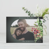 Glücklichste Feiertage | Botanisches modernes Arch Feiertagskarte (Stehend Vorderseite)