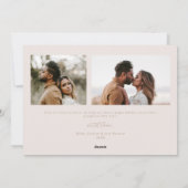 Glücklichste Feiertage Skript Beige Weihnachtszeit Feiertagskarte (Rückseite)