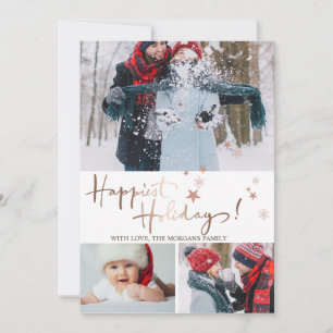 Glücklichste Feiertage Stars FotoCollage Ankündigung