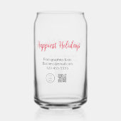 Glücklichste Ferien hinzufügen Firmenlogo q oder C Dosenglas (Vorderseite)