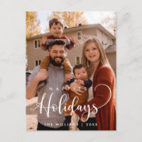 Glücklichste Ferien, Weihnachten Gruß Familie Foto