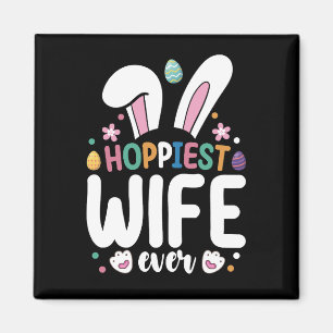 Glücklichste Frau überhaupt Familien Osterhase Eie Magnet