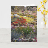Glücklichste Geburtstagsfeier-Ehefrau Karte (Gelbe Blume)