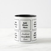 Glücklichste Großkinder je Oma oder Opa 9 Foto Tasse (Zentrum)