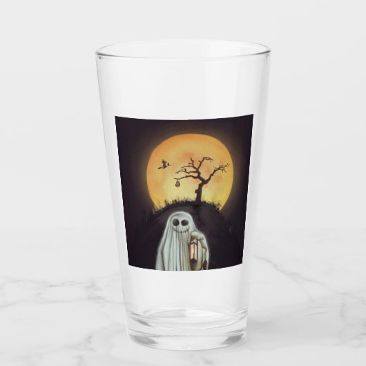 Glücklichste Halloween-Tasse Glas (Vorderseite)